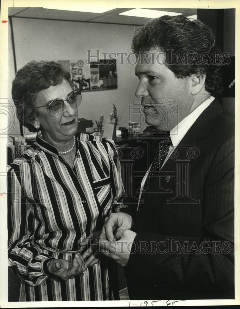 1981 Press Photo Ann Jones and Don Saucedo, N.S. School District, Texas- Historic Images
