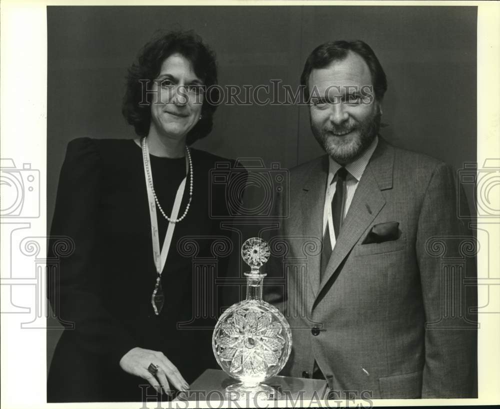 1987 Rae Van Maanen with Joel Rath at Frost Bros., Texas - Historic Images