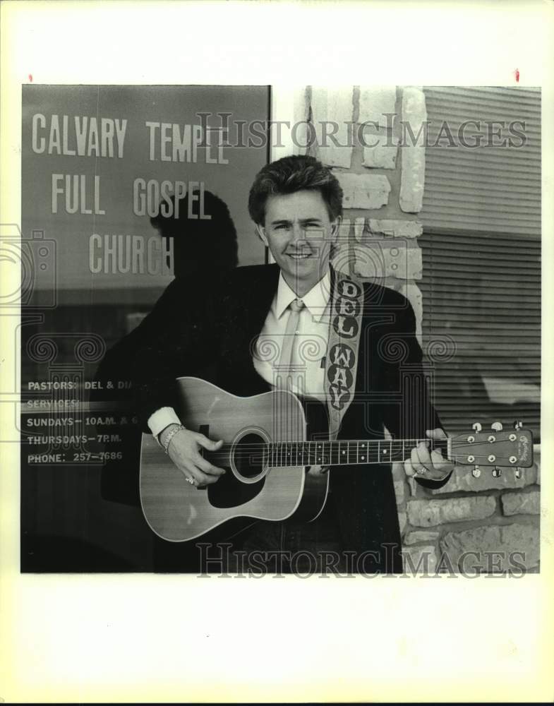 1988 Del Way, Musician and pastor in Kerrville, Texas-Historic Images