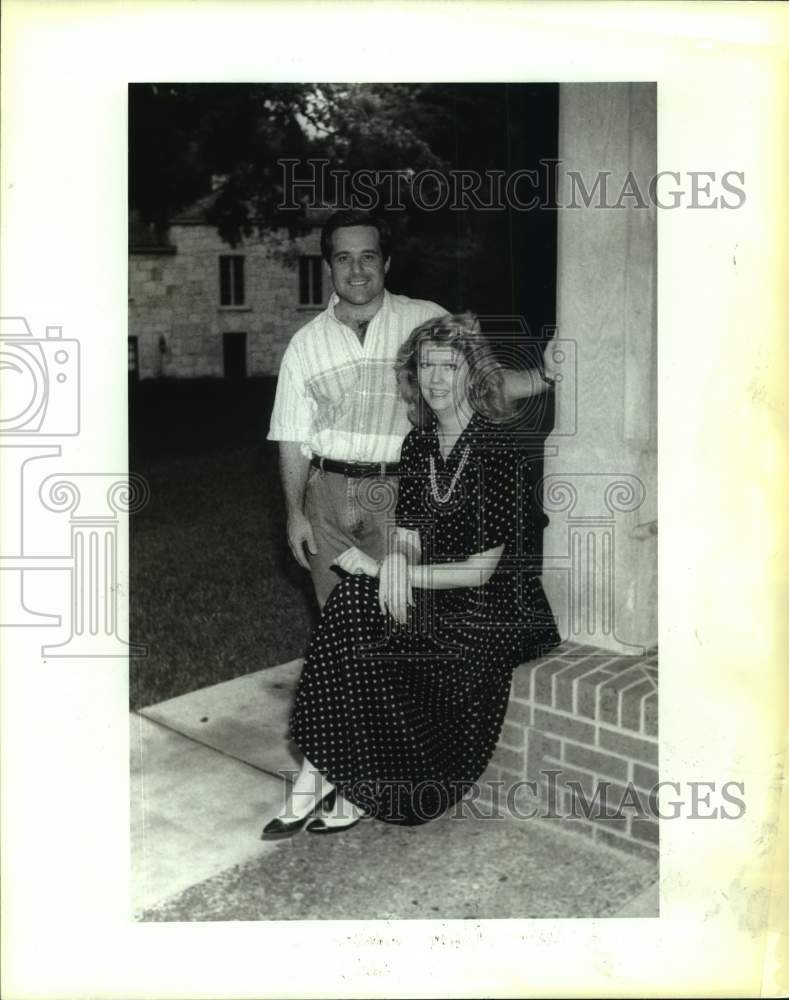 1991 Kyle Watson and Carol Bavousett at Young Lawyers Party, Texas-Historic Images