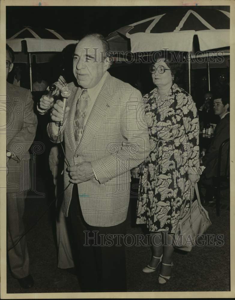 1979 Henry B. Gonzalez and Lila Cockrell at River Lighting, Texas-Historic Images