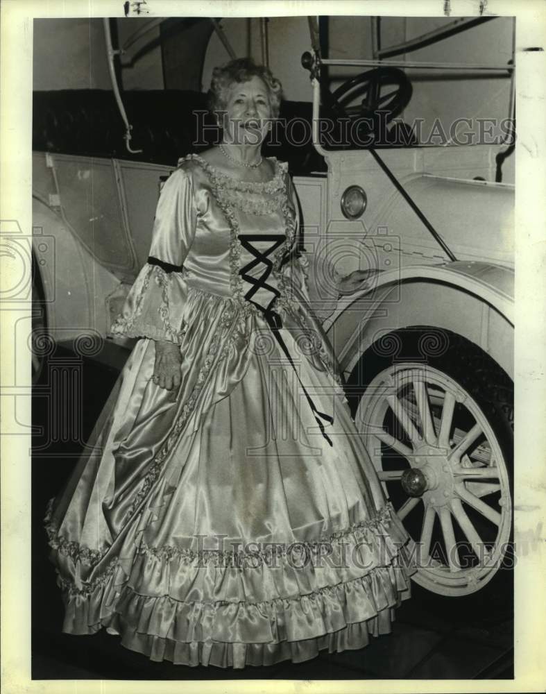 1983 Mary Ann Greer at the transportation museum, Texas-Historic Images