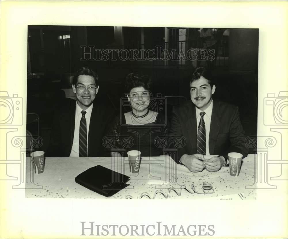 1987 Becky Molina with special guests attending Fiesta Charra, Texas-Historic Images