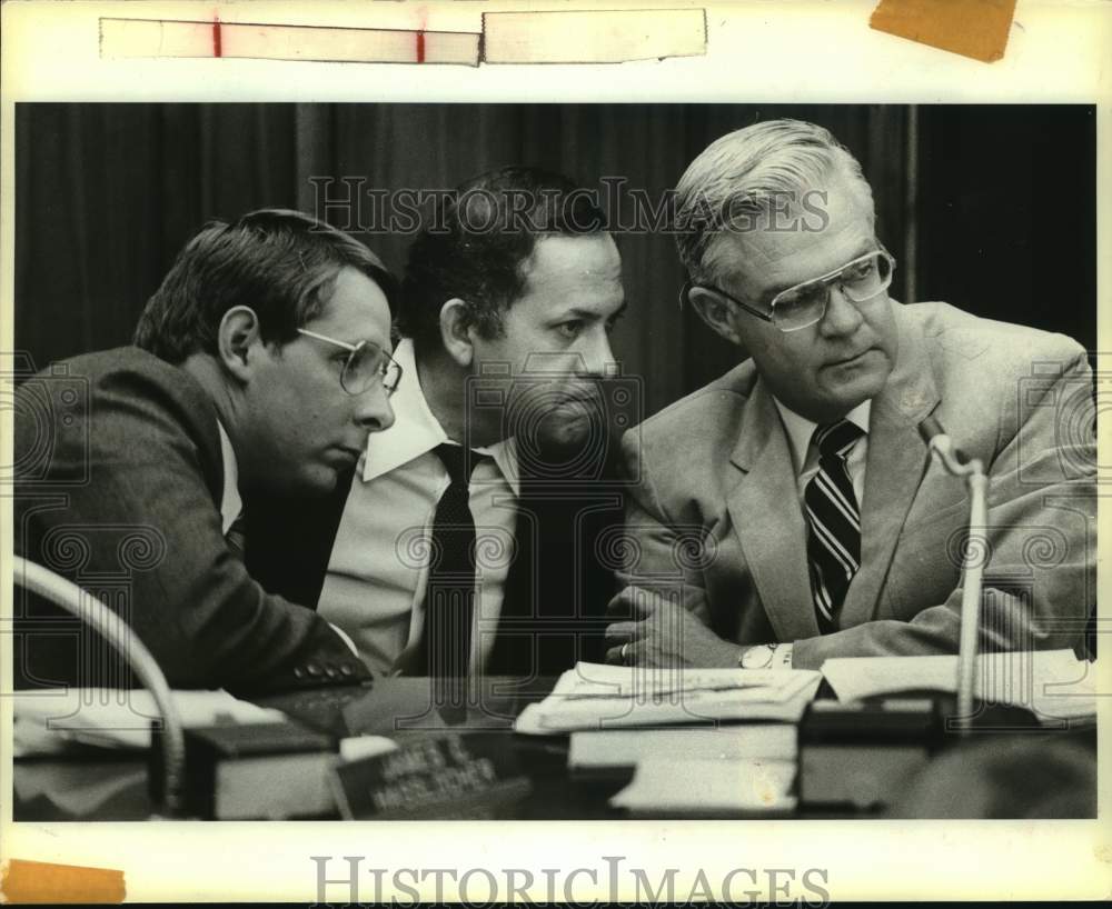 1983 Councilmen planning strategy meeting, Texas-Historic Images