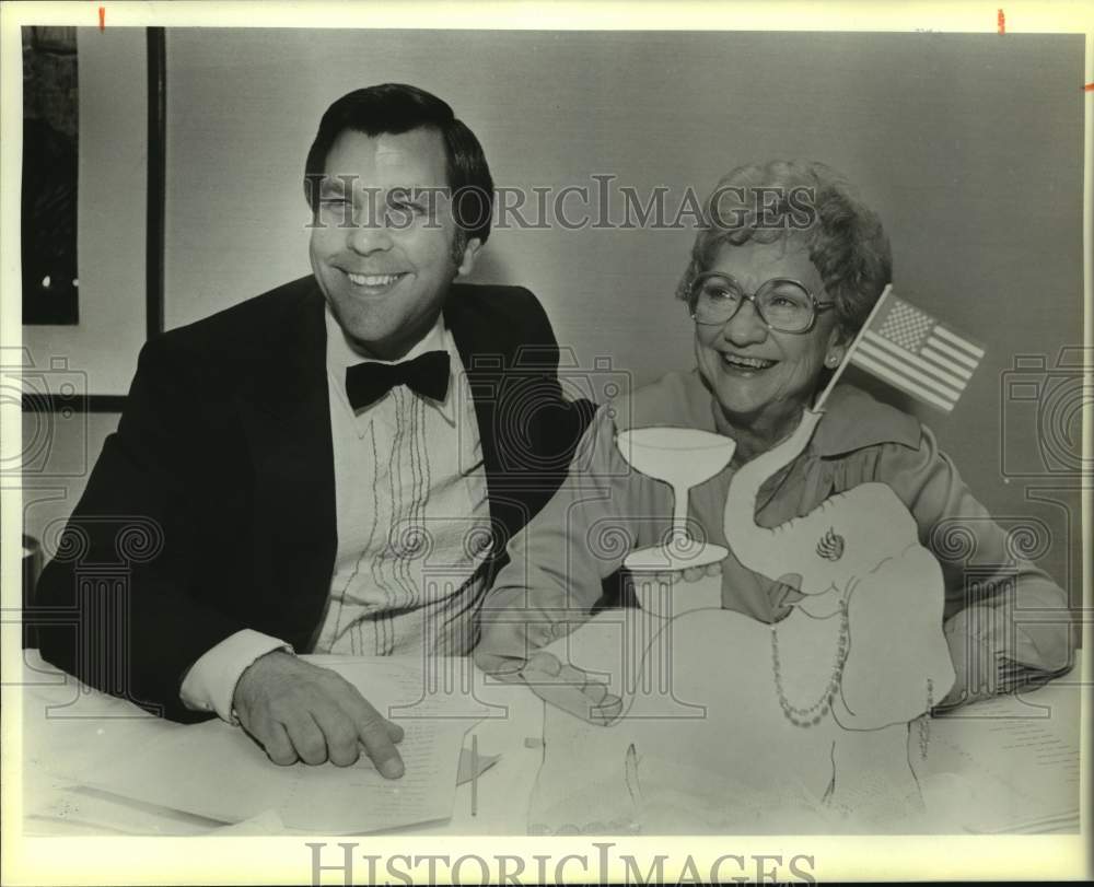 1985 Steve Heinrich and Jeanette Kelley at Pink Elephant Ball, Texas-Historic Images