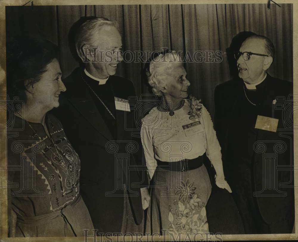 1977 Bishop Harold C. Gosnell with wife and friends, Texas-Historic Images