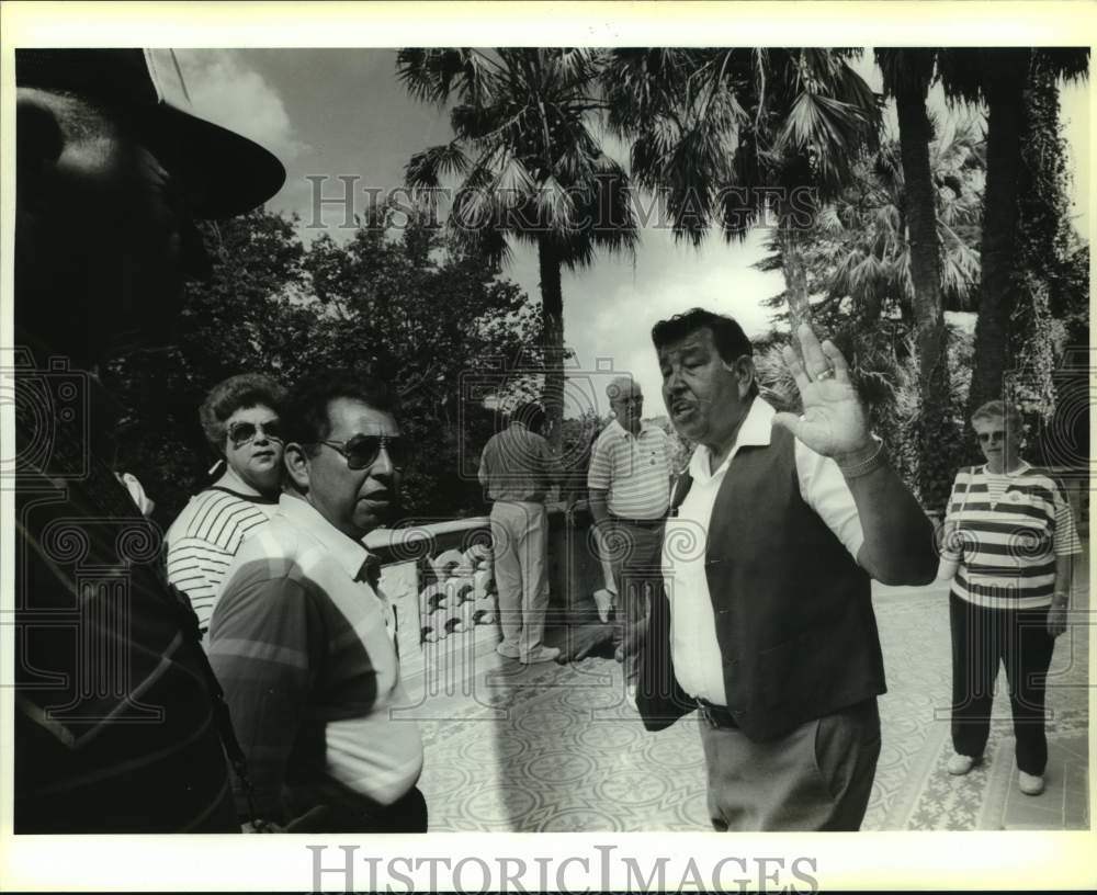 1990 Guide describing McNay Art Museum grounds to tourists, Texas-Historic Images