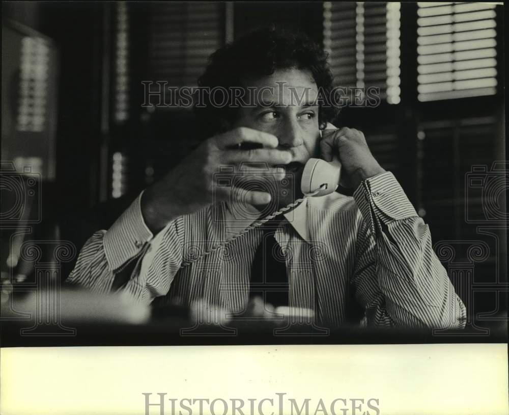 1981 Gerald Goldstein talking on phone-Historic Images