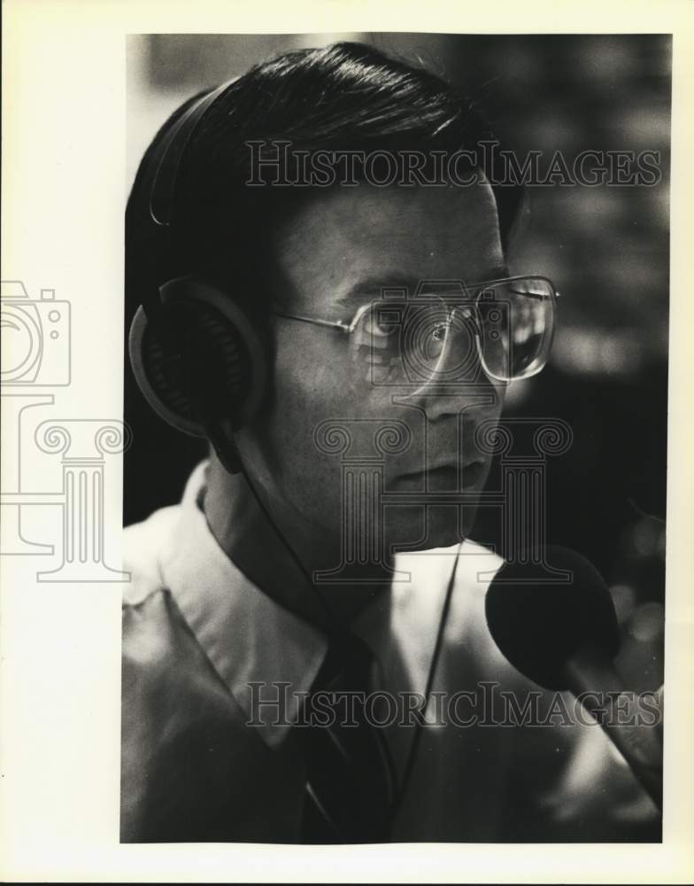 1987 Mike Williams, KDRY Radio Station, Texas-Historic Images