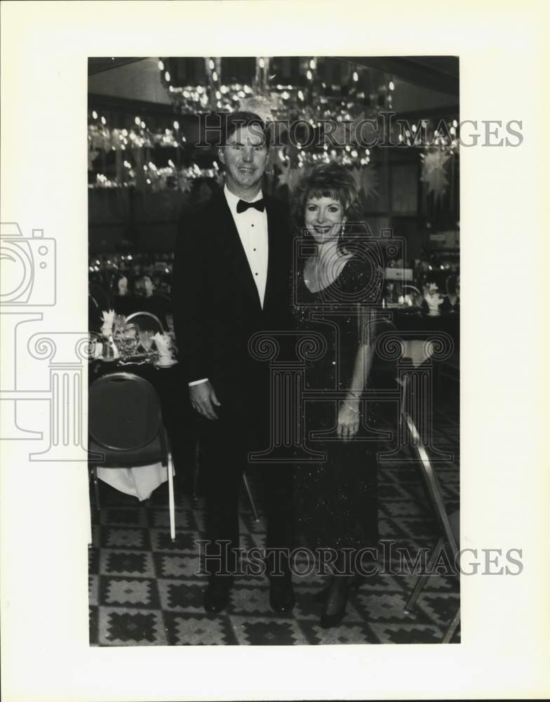1991 Bruce and Cindy Wolf attending Auction Gala, Texas-Historic Images
