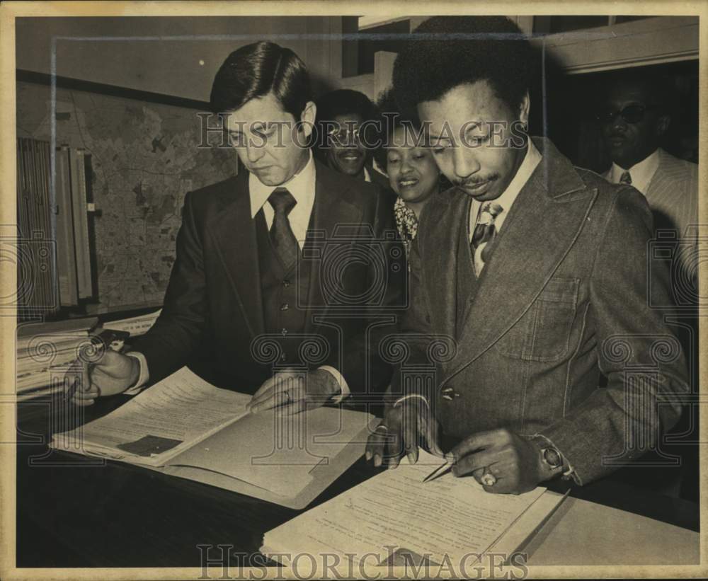 Bob Thompson and Charles Williams, City Council Candidates-Historic Images
