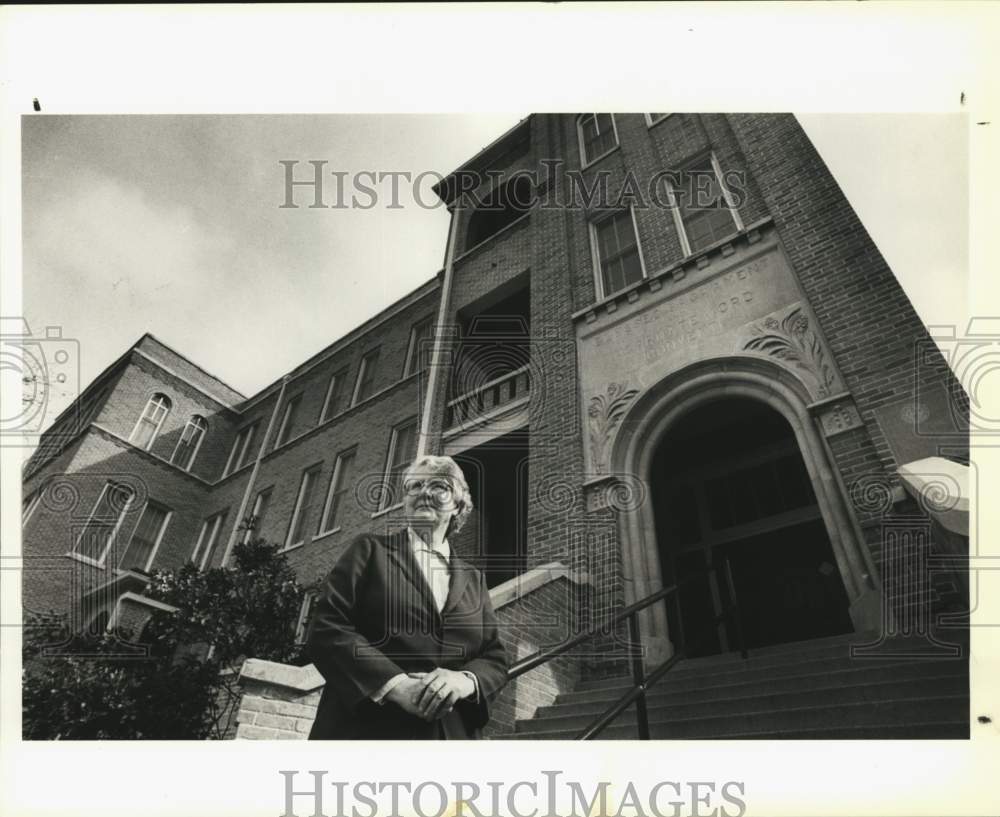 1990 Sister Mildred Truchard at the Blessed Sacrament Academy, Texas-Historic Images