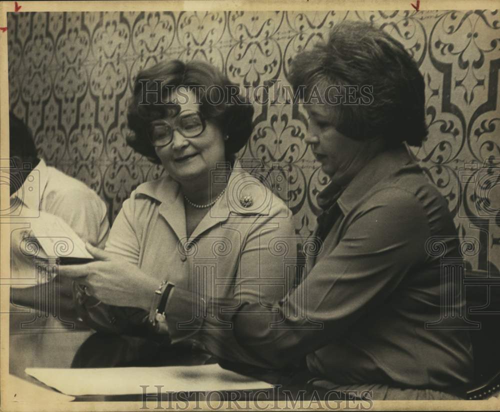 Lila Cockrell with Marilyn Jones of VIA, Texas-Historic Images