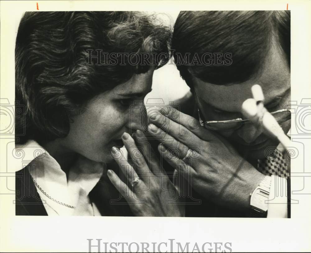 1986 Laura Worsham, Judicial Affair witness with attorney, Texas-Historic Images