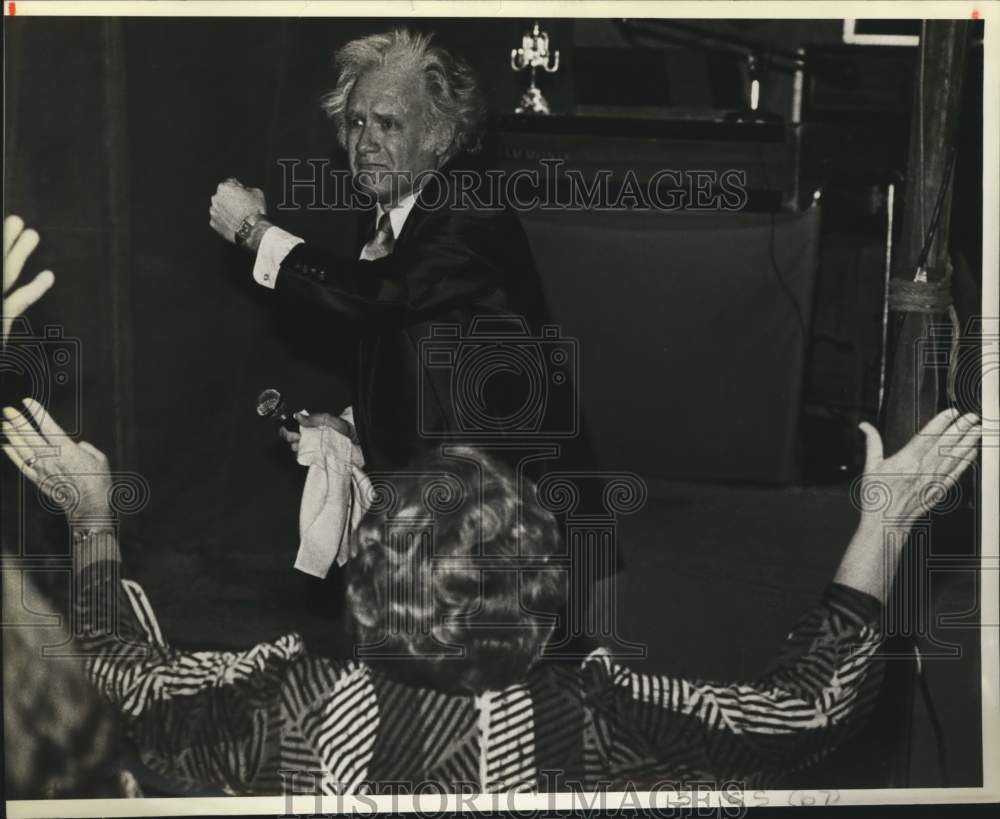 1984 Reverend Freddie Henning preaching at The Revival, Texas-Historic Images
