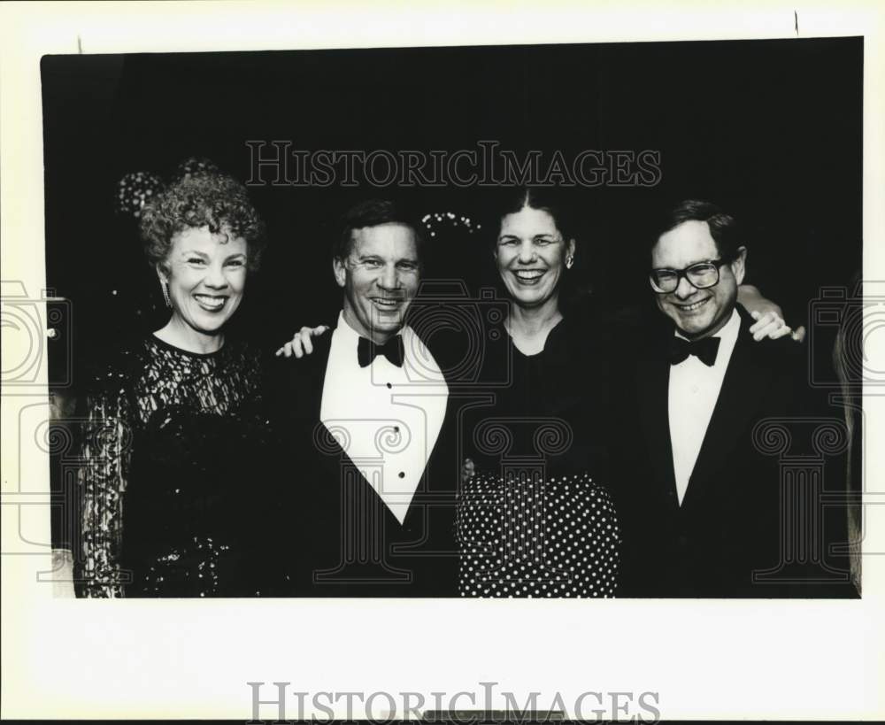 1991 Lynne and Ron Williams &amp; Sally and Bob Buchanan at dance.-Historic Images