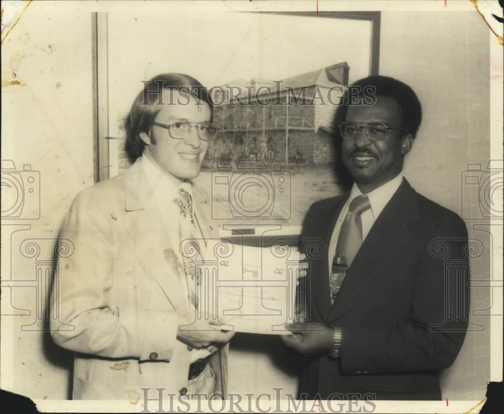 1978 Marvin Kennedy, Bexar County OIC with gentleman, Texas-Historic Images