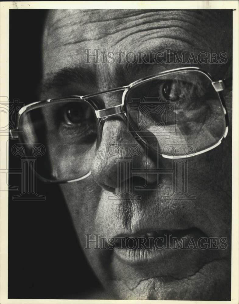 1982 Close-up photo of City Councilman Ed Harrington-Historic Images