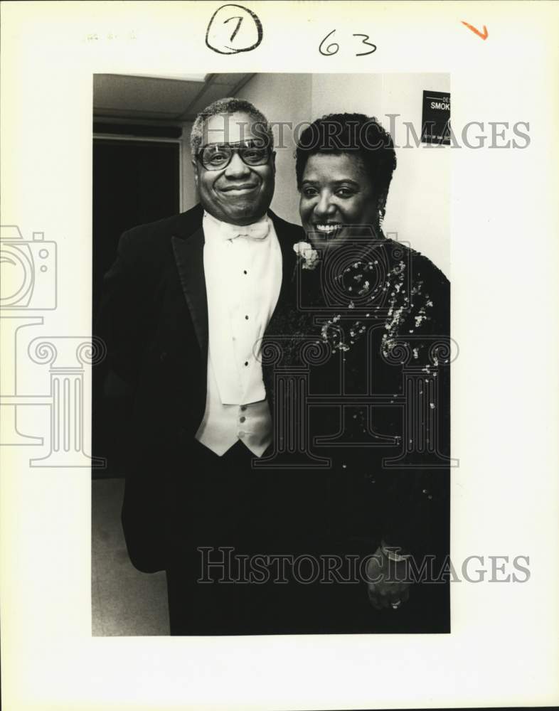 1981 Col. Charles and Sandra Gunter at municipal ball.-Historic Images