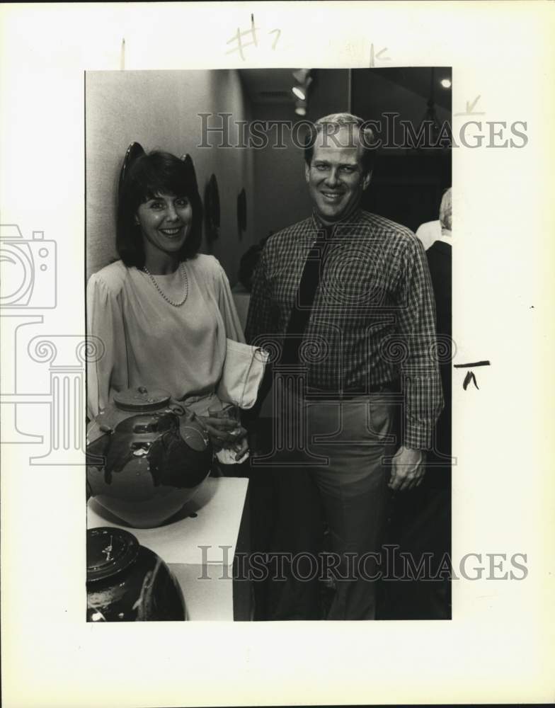 1980 Susan Gunnels and Jai Cochran at Bright Shawl Preview Party.-Historic Images