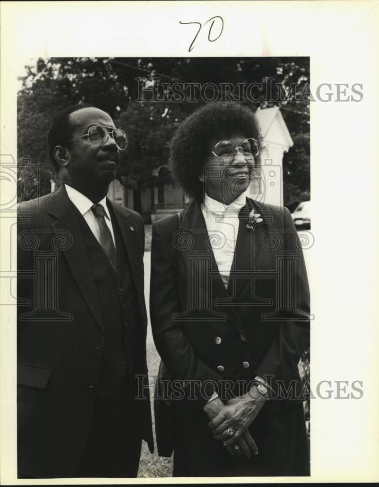 1986 The Hartfields at Dedication of Hemmings Resource Center, Texas-Historic Images