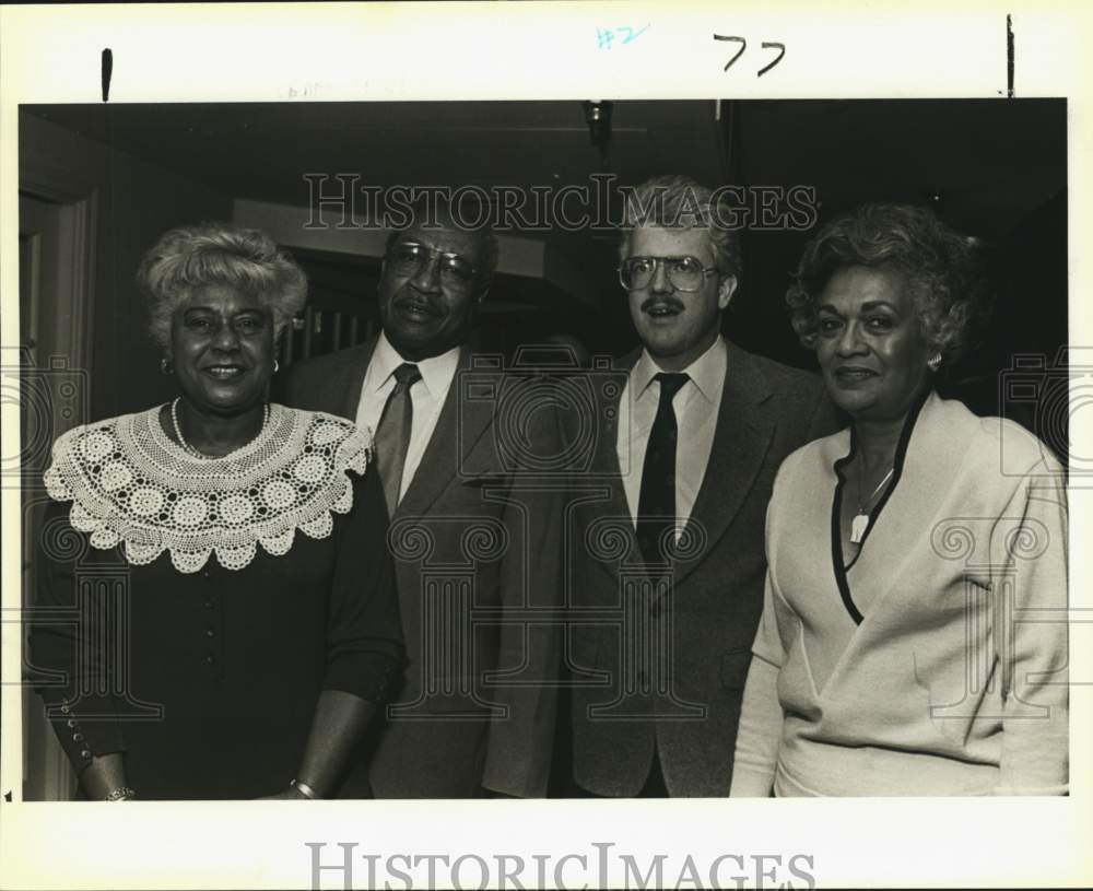 1988 Officials attend reception for Daniel Baker, Texas-Historic Images