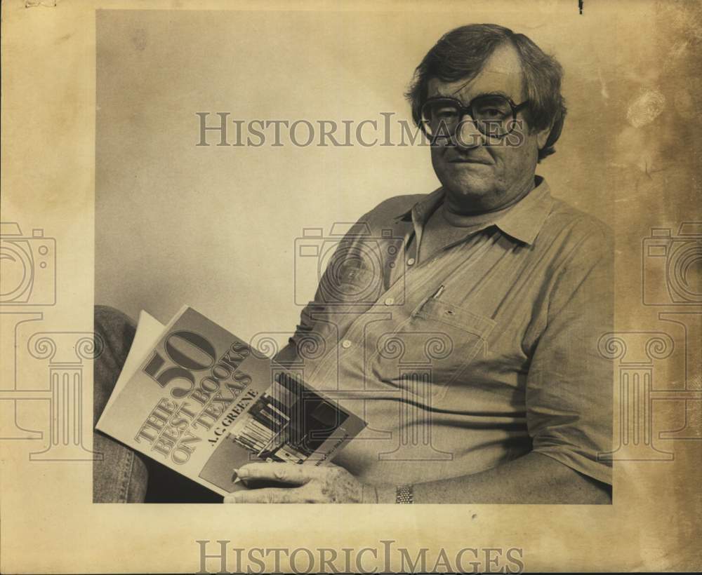1982 A. C. Greene, author of The Best 50 Books of Texas-Historic Images