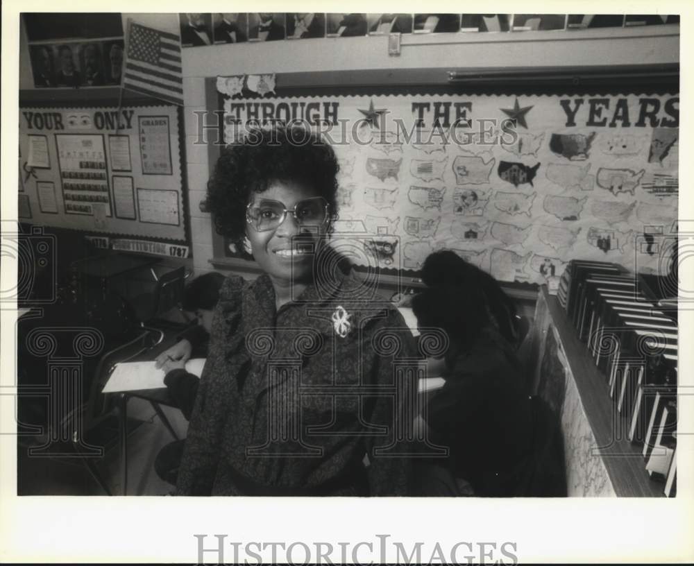 Raymona P. Greene, history teacher at Leal Middle School, Texas-Historic Images