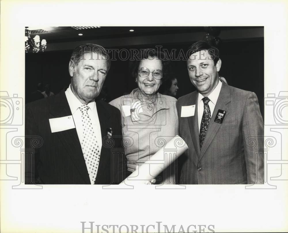 1991 Roane Harwood and guests at Folklife unveiling, Texas-Historic Images