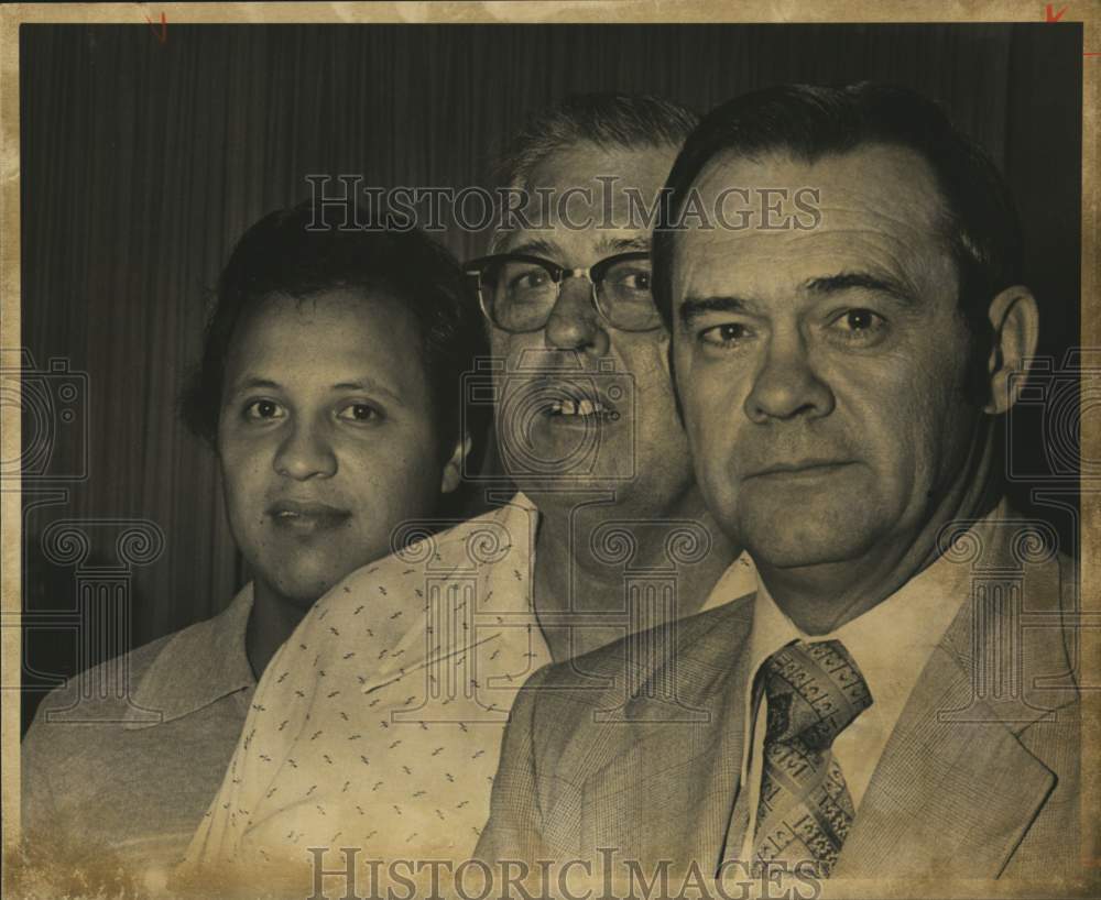 1978 Ray Acevedo, Malford Rhode and J.P. Williamson, retail grocers.-Historic Images