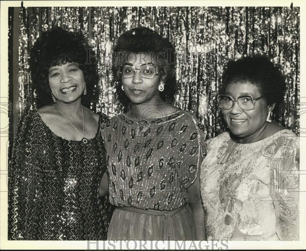 1988 Alpha Kappa Alpha members attend Holiday Cabaret Dance, Texas-Historic Images