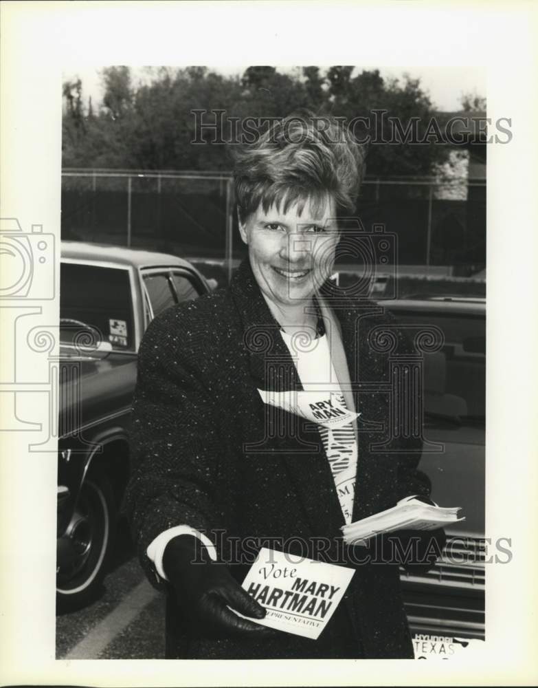 1992 Candidate Mary Hartman, Campaigning For State Representative-Historic Images