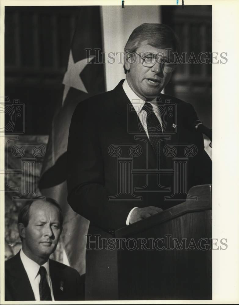 1986 Governors Mark White, Lamar Alexander At Alamo Tree Dedication-Historic Images