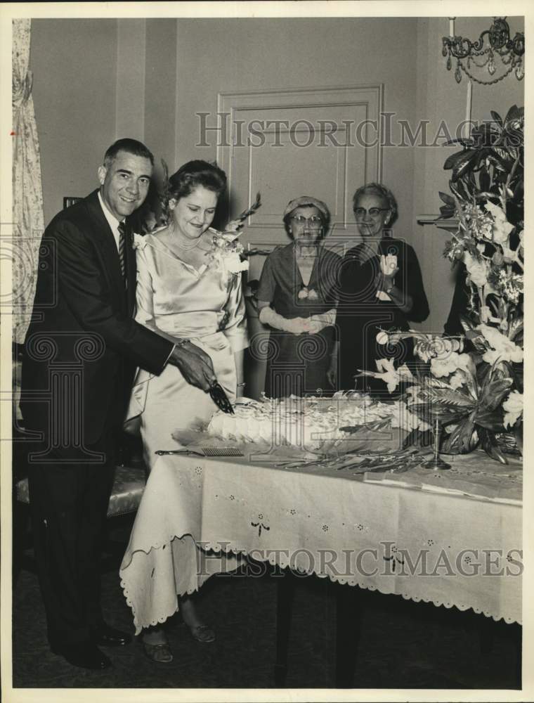 1957 Reverend and Mrs. Waldrop celebrate Silver Anniversary, Texas-Historic Images
