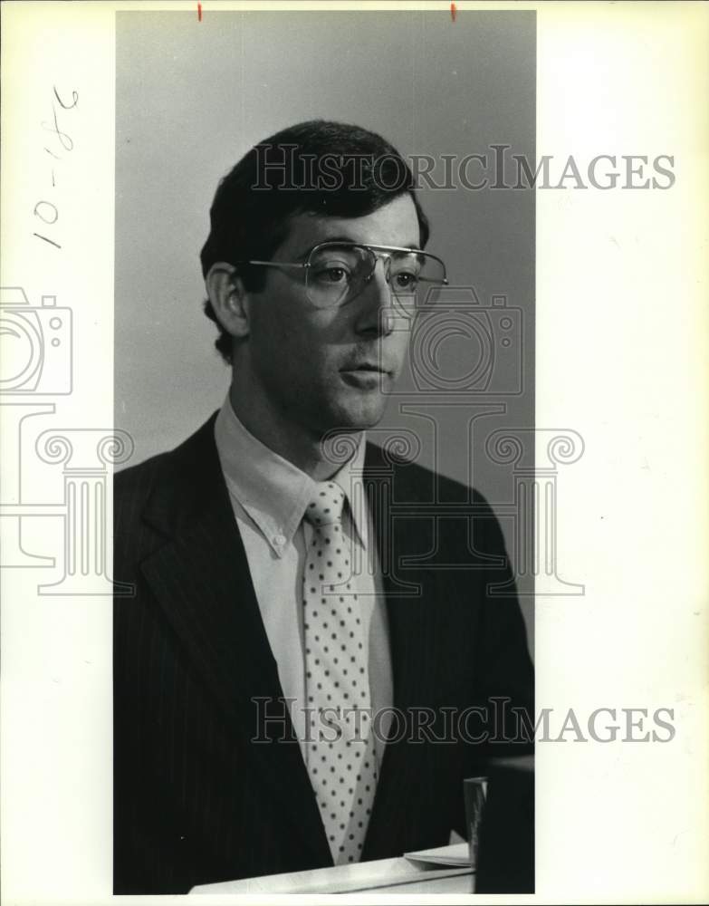 1987 Jim West, president of American Blood Storage-Historic Images