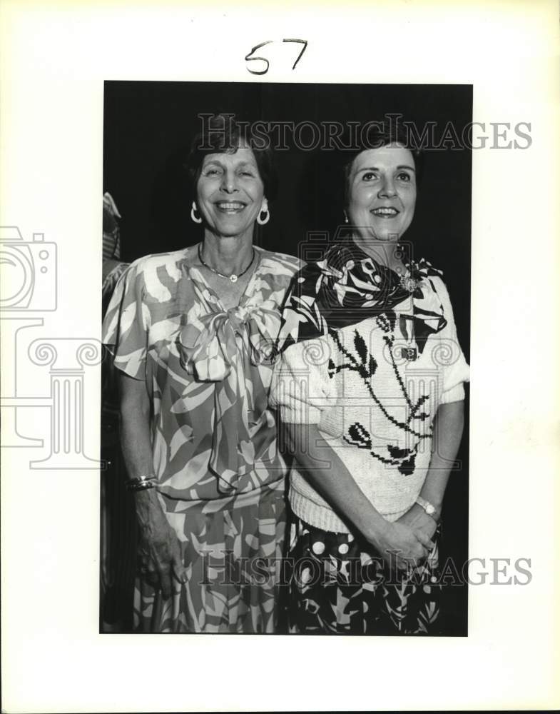 1980 Sue Jockusch and Lucile Pipes at BOF luncheon, Texas-Historic Images