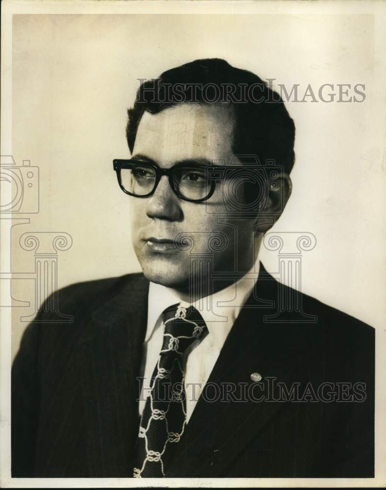 1971 David J. Jockusch, assistant cashier at Groos Bank-Historic Images