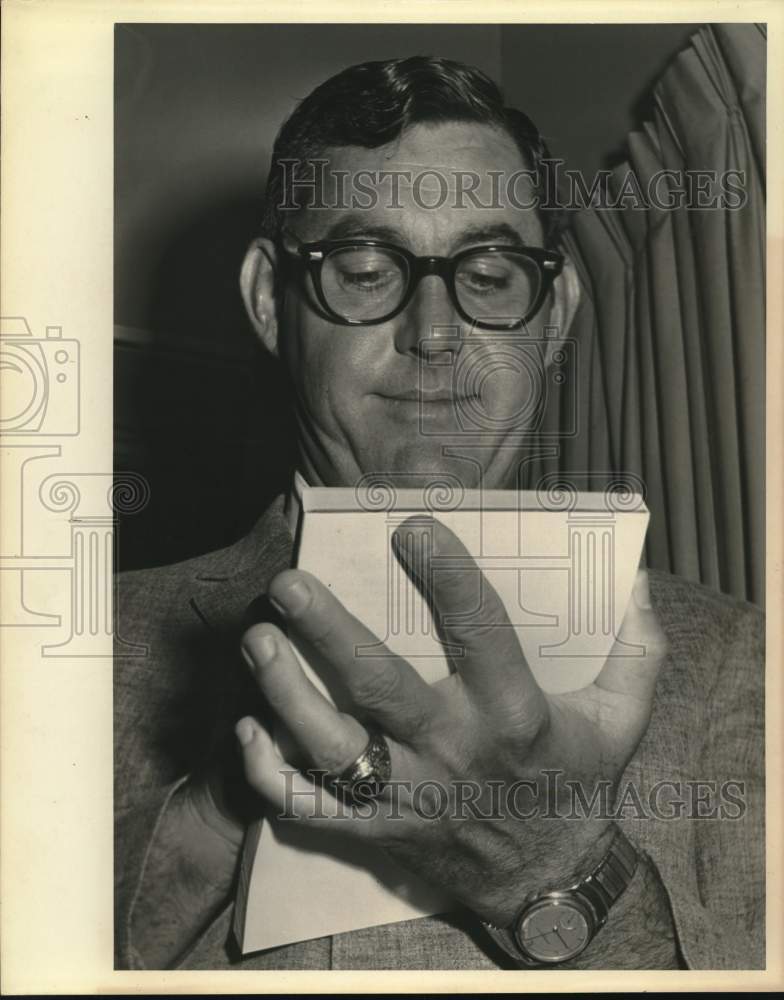 Charles Grace holding book-Historic Images