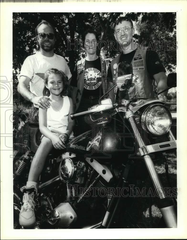 1991 Motorcyclists raise money for Muscular Dystrophy, Texas-Historic Images