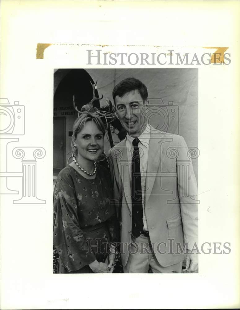 1987 Lynne Breur, John Webster At San Antonio Academy School Fair-Historic Images