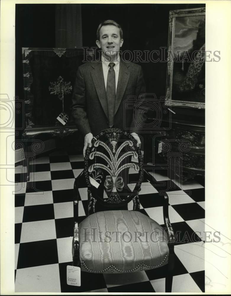1986 Jeff Karges with chair-Historic Images