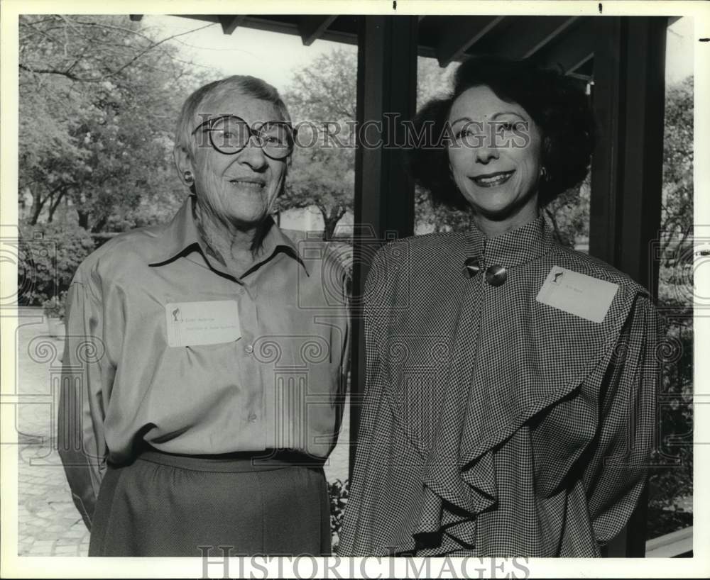 1989 Esther MacMillan, Iris Rubin at JC Penney Golden Rule Awards-Historic Images