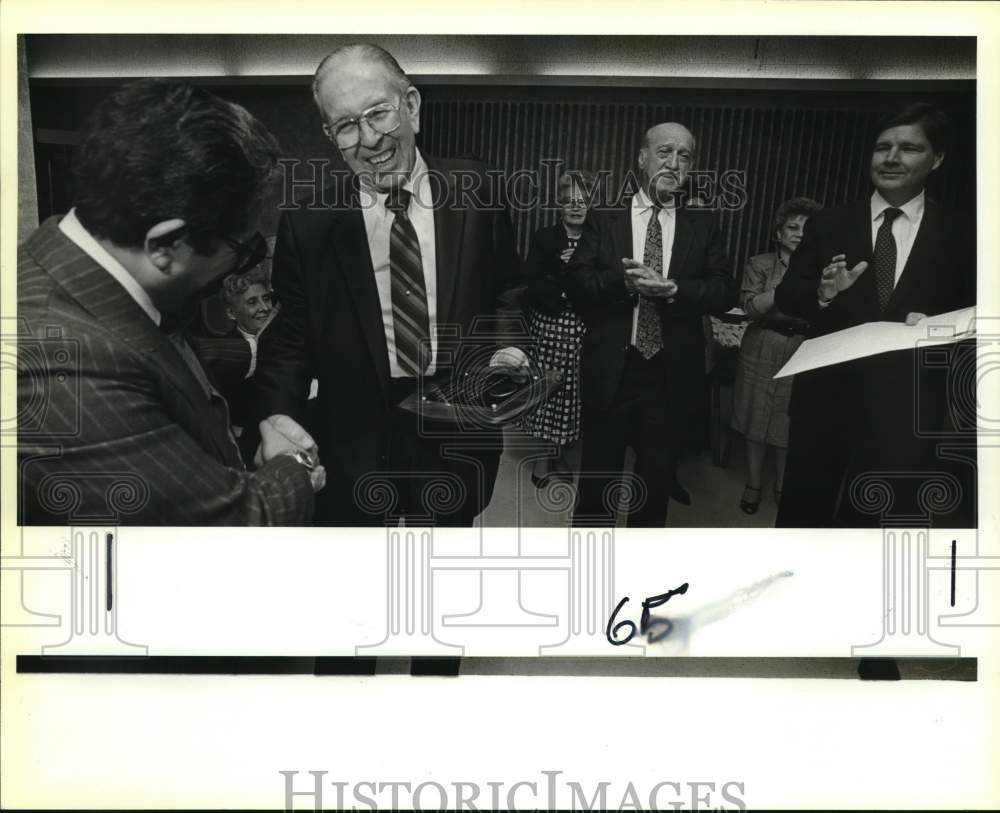 1988 Retirement party for Justice of Peace Jimmy Gutierrez, Texas-Historic Images