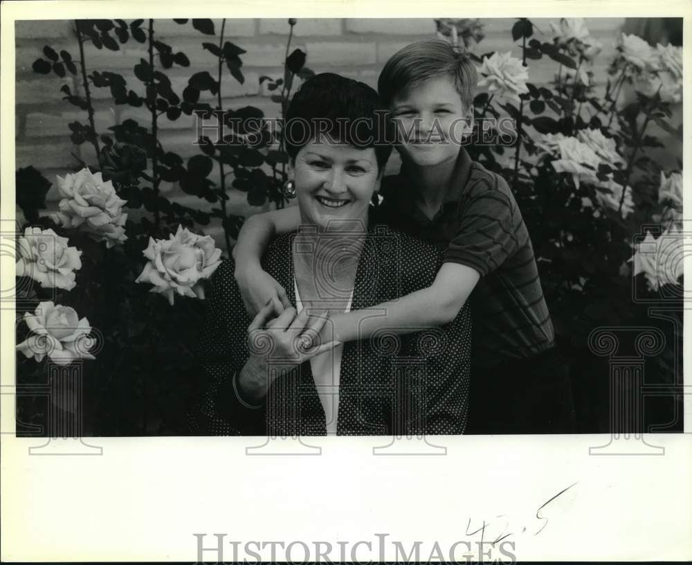 1992 Columnist contest winner Kevin Karrer and his grandmother-Historic Images