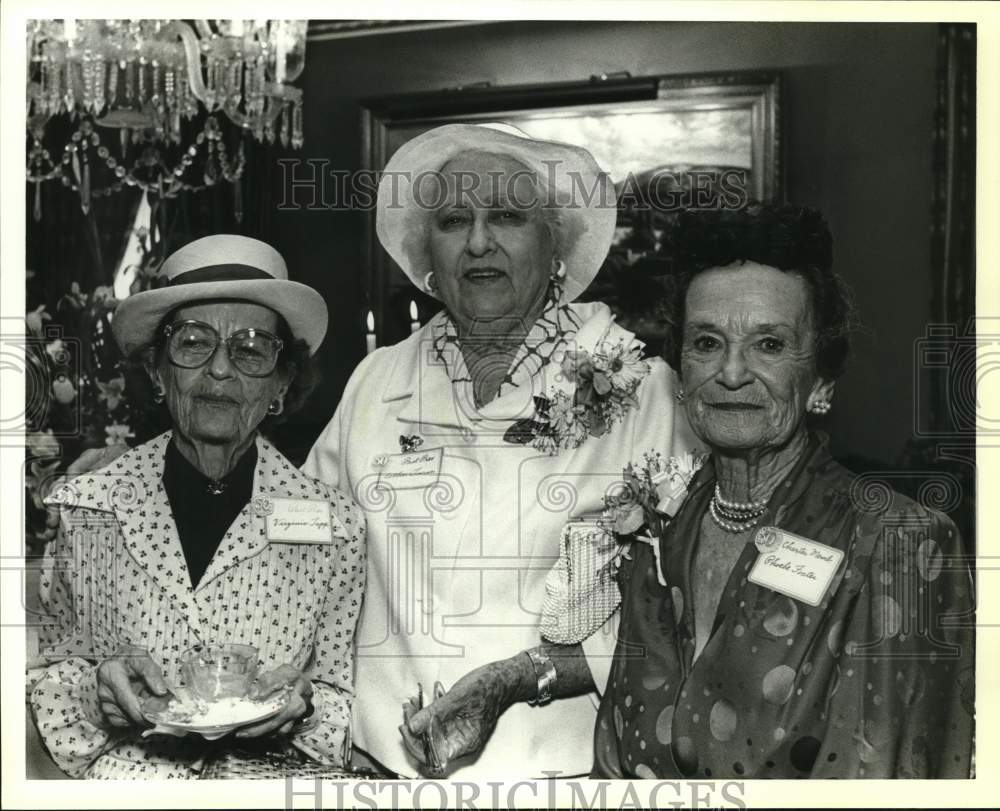 1988 Life Members at 50th Anniversary Tea, Live Oak Garden Club-Historic Images