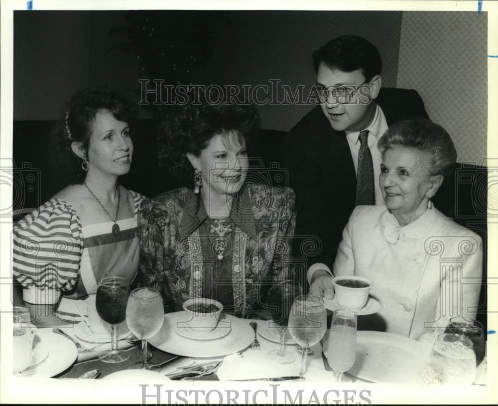 1990 Organizers of Woman's Club of San Antonio at Fiesta Luncheon-Historic Images