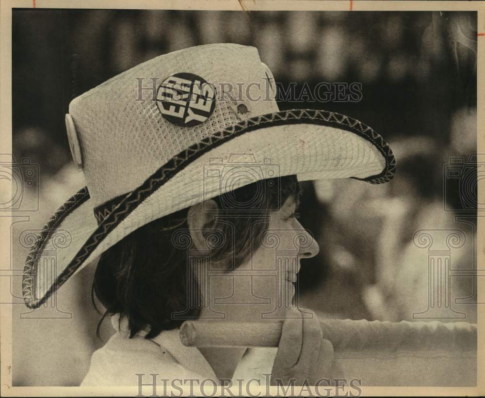 1982 Press Linda Pritchard at Equal Rights Amendment march in Oklahoma City-Historic Images