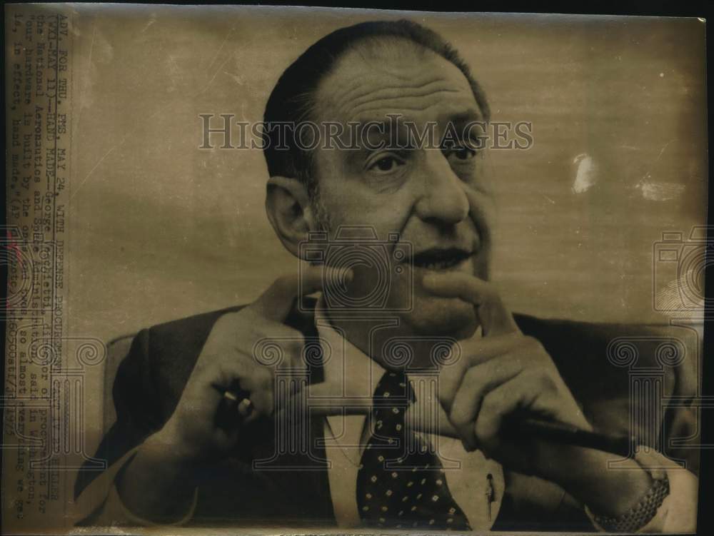 1975 George Vecchietts, Defense Procurement Director, Washington-Historic Images