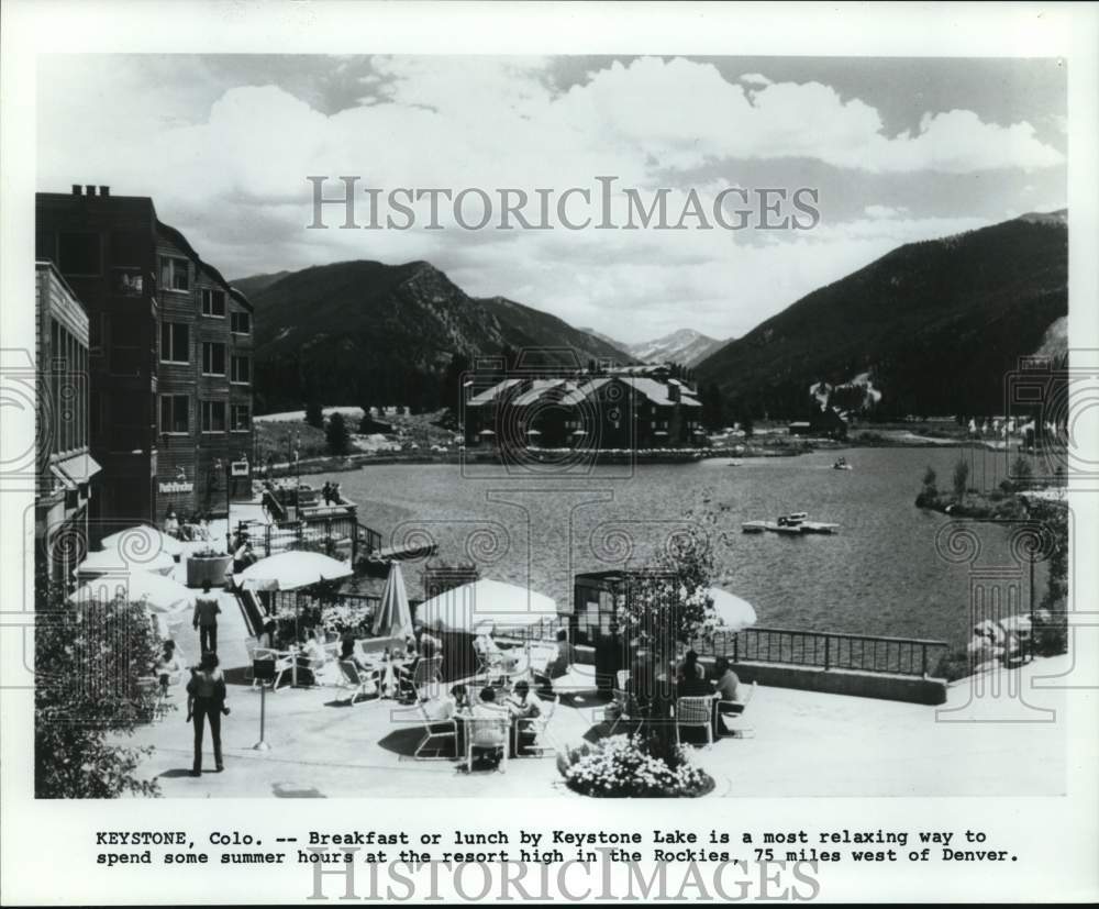 Lovely Resort Setting By Keystone Lake, High In Rocky Mountains-Historic Images