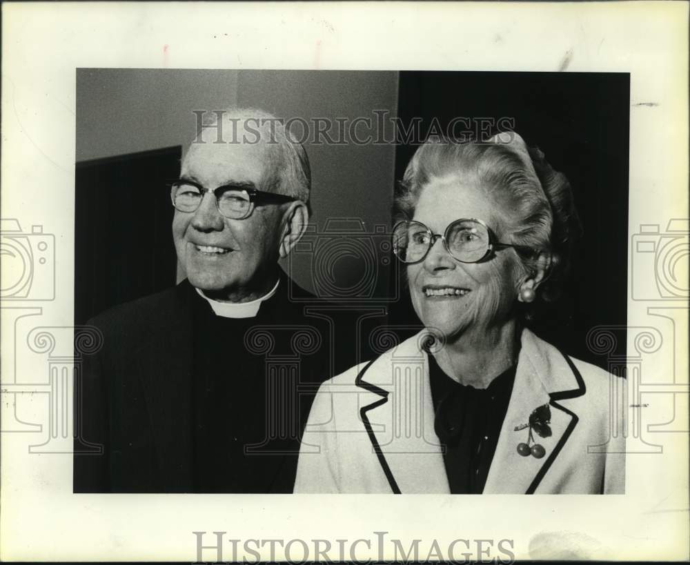 1982 Bishop Everett H. Jones &amp; Helen at Ecumenical Center-Historic Images